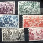 Ha Kedd Akkor FRANCIA EGYENLITOI-AFRIKA 1947 klasszikus postatiszta sor kat.ert.: 16 $ fotó