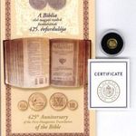 Vizsolyi Biblia 5000 forint 2015 - miniarany emlékérme - bontatlan kapszula, certi, prospektus fotó