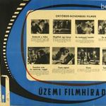 régi film plakát ÜZEMI FILMHIRADÓ - EMBEREK A HÍDON - MEGÖLTEK EGY LEÁNYT - AZ ÉNEKESNŐ HAZATÉR 1961 fotó