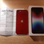 Apple iphone SE 2022 Red Független Újszerű 2 év MediaM. Garis + Biztosítás ! fotó