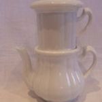 100 éves antik tökéletes állapotú porcelán teakészítő egység - CSAK 1 FT - fotó