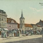 Marosvásárhely - piac 1909 fotó