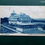 Hévíz gyógyfürdő. Tisztviselők üdülőházak pavilonja. Futott, portózott lap 1938. Vintage Postcard. fotó