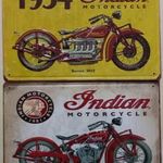 Dekorációs fém tábla (INDIAN MOTORCYCLE 402 és 101 model ) fotó