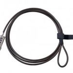 USB-s Számkódos Laptop Lakat, 4 számjegyű, 2 méter, fekete fotó