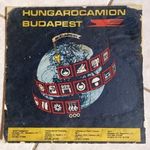 Hungarocamion vállalati reklám tábla, régi magyar kamion plakát 1980 körül. Mérete kb. 32x32 cm fotó