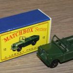 Matchbox (Regular Wheels) #12 Land Rover - újra festve (utángyártott doboz) fotó