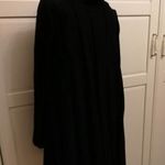 COS exkluzív márkás női L-es 42-44-es fekete "A" vonalú vékony kötött design finom gyapjú egész ruha fotó