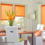 Gardinia Vászon roló - Mini árnyékoló roló narancssárga ablakra: 72.5 széles x 150 cm fotó