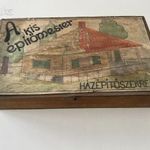 "A kis építőmester - házépítő szekrény" - antik házépítő kocka játék fotó