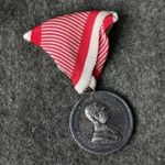 Osztrák magyar KUk Ferenc József ezüst (fémjeles) vitézségi érem kitüntetés 1 ft nincs minimál fotó