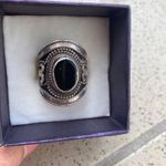 925 ezüst onix köves gyűrű fotó