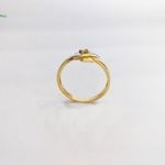 14 karátos Új, Brill köves, masnis női arany gyűrű (No.: 26) fotó