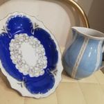 Oscar Schlegelmilch német kék porcelánok a XX. sz. elejéről fotó