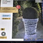 Livarno Home Elegáns LED Dekorációs Fényfüzér Fénykábel 11, 5 méter 6 órás időzíttő kültéri ÚJ 1FT fotó