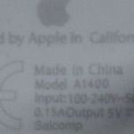 Apple iphone töltő - model A1400 _almás fotó