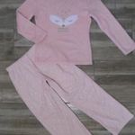 F&F rózsaszín rókás aran feliratos csillagos meleg pihe-puha női pizsama házi szett UK 8-10 EU 36-38 fotó