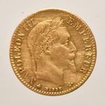 1864 Francia o. III. Napoleon arany 10 francs (PAP342) fotó