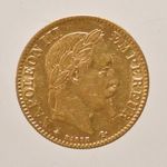 1866 Francia o. III. Napoleon arany 10 francs (PAP344) fotó