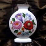 Kalocsai porcelán váza - kalocsai mintával - kézzel festett (15/5) fotó