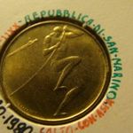 San Marino alu-bronz 20 lira 1980 UNC, tokban fotó