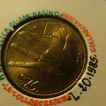 San Marino alu-bronz 20 lira 1985 UNC, tokban fotó