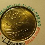 San Marino alu-bronz 20 lira 1981 UNC, tokban fotó