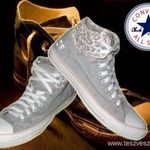 ÚJ! Converse All Star szürke, mintás magas szárú tornacipő! 41, 5-es méret! fotó