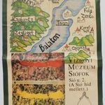 Balaton plakát - Vízügyi Múzeum Siófok. Grafika: Kaján Tibor (1921-2016). Retro poszter, 80-s évek. fotó