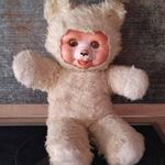 Vintage Teddy Bear (Moncsicsi Monchichi arcú) 40 cm plüss játék baba -RITKASÁG fotó