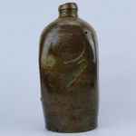 0E043 Antik cseh cserép ásványvizes palack fotó