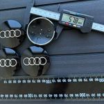 Új 4db Audi 60mm felni kupak közép alufelni felniközép felnikupak embléma porvédő 4B0601170 - fekete fotó
