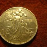 Olasz ezüst emlék 2 lira 1861-1911 nagyon szép, nagyon ritka! 10 gramm 0.835 fotó