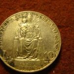 Vatikán ezüst 10 lira 1931 patina 10 gramm 0.835 fotó