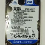 WD Western Digital 320GB laptop / notebook HDD merevlemez SATA 100/100 #0260 fotó
