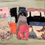 17 db-os lány tavaszi nyári ruha csomag felső ujjatlan póló rövidnadrág leggings 134-140 / 8-9 éves fotó