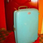 Gurulós bőrönd American Tourister, XXL, 80x54x27 cm, felülhúzós, bombabiztos törhetetlen számzár fotó