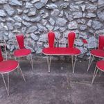 Retro, vintage kovàcsoltvas kerti székek 5 db egyben fotó