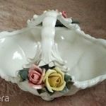 ENS porcelán virágos kosárka fotó