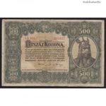Magyarország, 500 korona 1920 Restaurált fotó