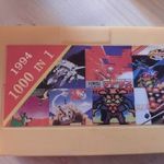1000 in 1 Sky Dest, Pack man, Galaxian sárga Kínai Nintendo Klón Kazetta Cartridge Játék fotó
