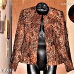 Kingfield barna mintás cipzáros női kabátka 38 fotó