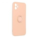 Roar Amber matt TPU szilikon hátlapvédő telefontok telefontartó gyűrűvel - Iphone 11, Rózsaszín fotó