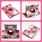 virágos virág mintás mágneses pink iPad Air 2 tok fotó