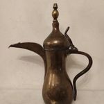 Antik konyhai eszköz sárgaréz arab kávé kiöntő kancsó 514 4979 fotó