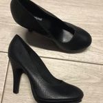 fekete magassarkú platform cipő félcipő 35-es fotó