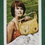 Kártyanaptár, Debrecen bőripari szövetkezet, táska, lószerszám, nyereg, női modell , 1975, , K, fotó