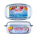Pyrex, 4 literes hőálló üveg sütőtál, fedővel, 3 + 1, 5 liter - 0 Ft posta fotó