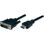 HDMI / DVI átalakító kábel [1x HDMI dugó => 1x DVI dugó 24+1 pólusú] 1.8 m Manhattan fotó