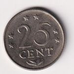 Holland Antillák nikkel 25 Cent 1979 fotó